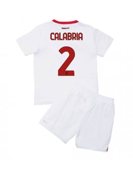 AC Milan Davide Calabria #2 Auswärts Trikotsatz für Kinder 2022-23 Kurzarm (+ Kurze Hosen)